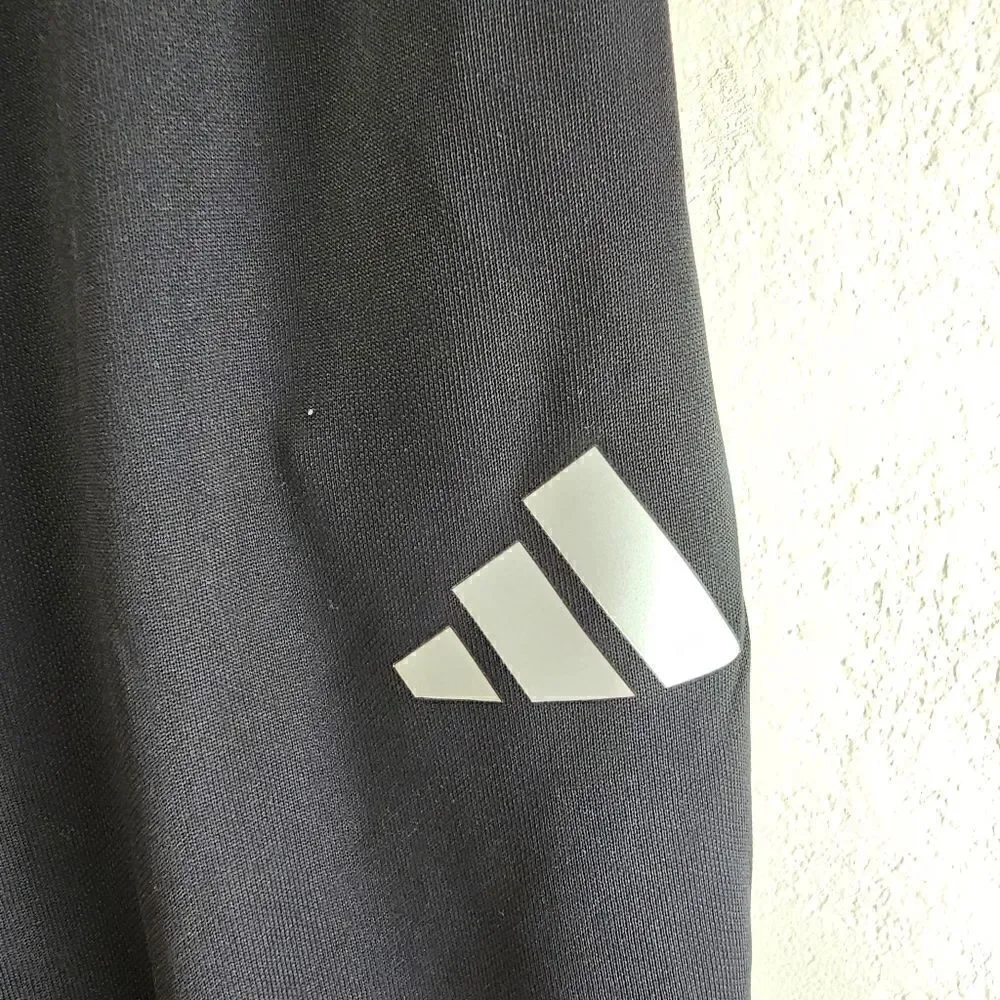 Adidas Messi Track Pants Men's M Soccer Sportswear Black Silver HR4352 Zippers